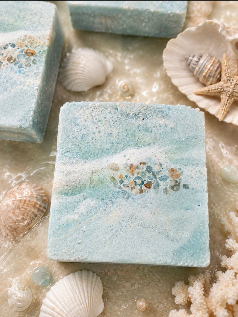 Sea Foam Ritual | Sea Salt Soap Bar | Handcrafted Tallow Soap | Ocean-Inspired Soap | Refreshing Coastal Scent